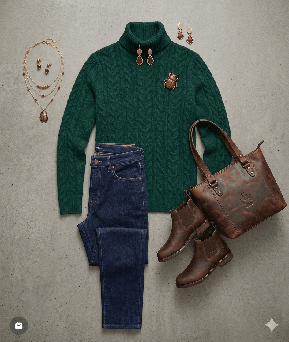 StudioPic — sample 1, outfit and outcome cycle